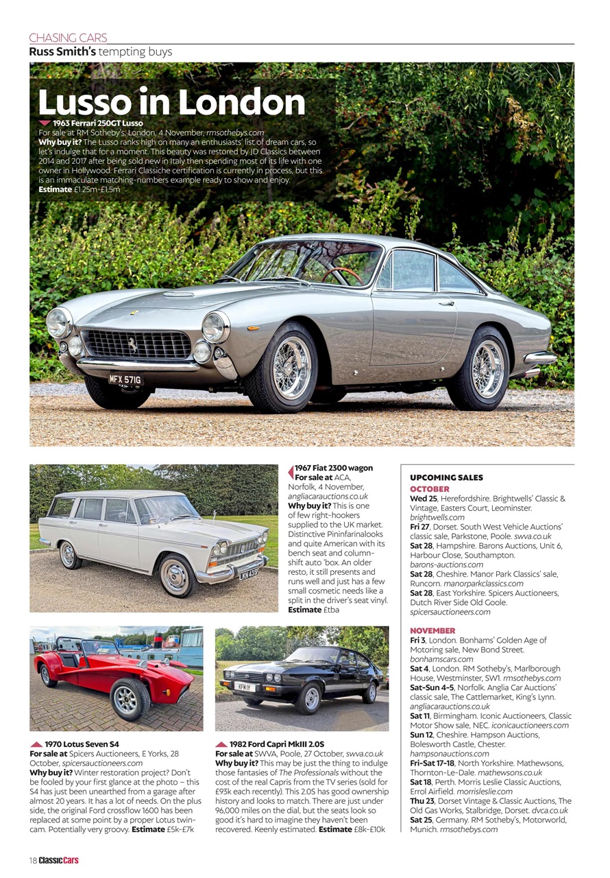Classic Cars Preview Pages