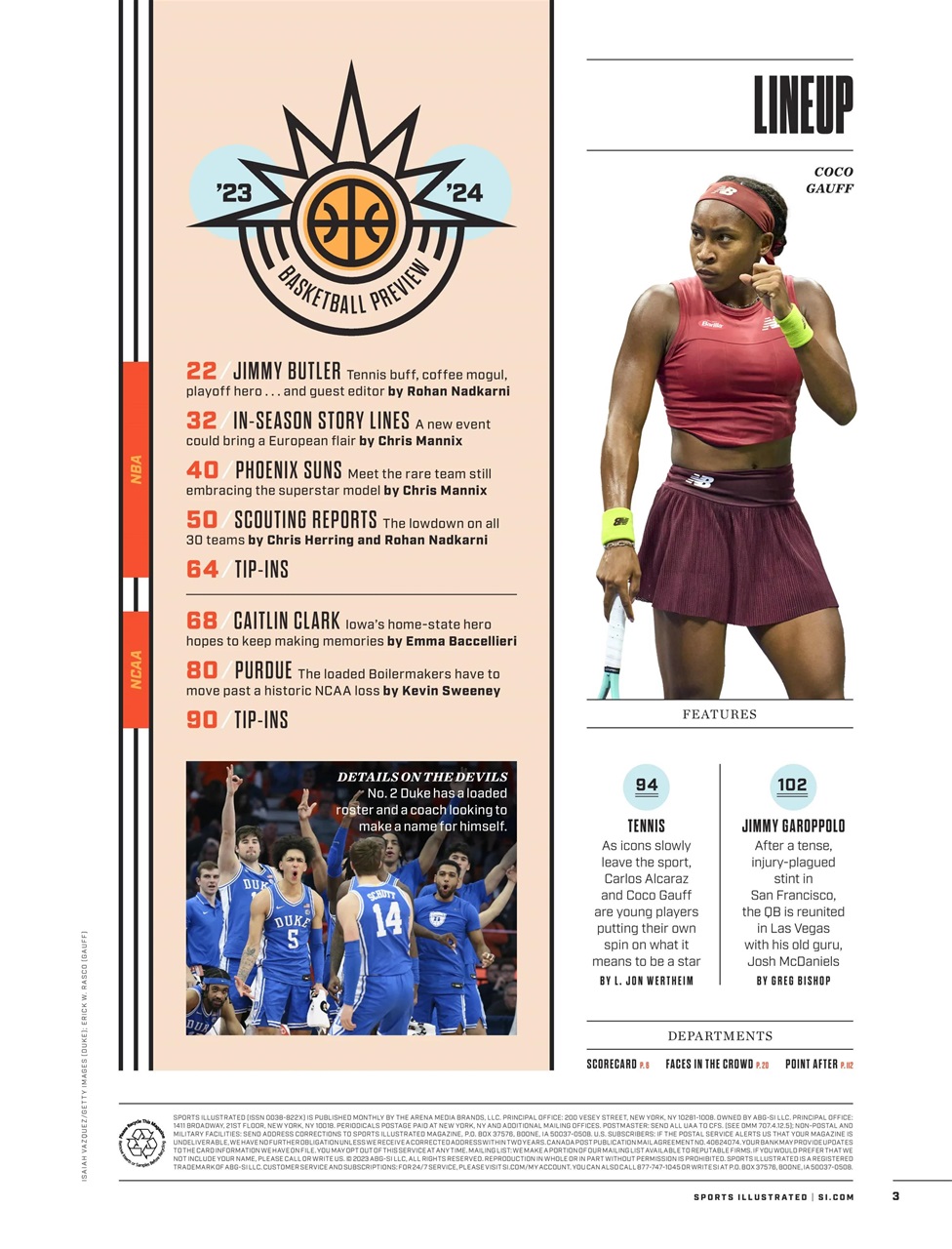 Sports Illustrated Preview Pages