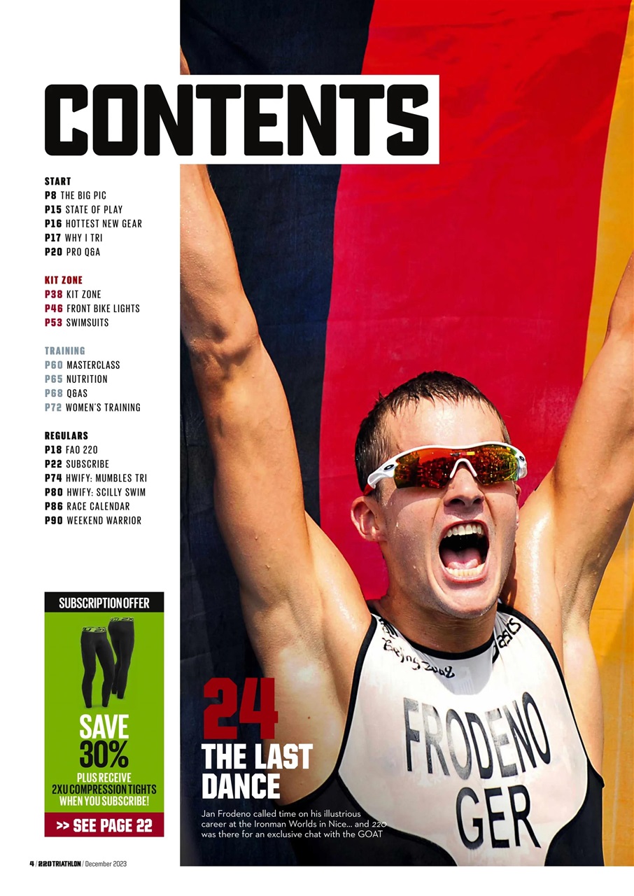 220 Triathlon Magazine Preview Pages