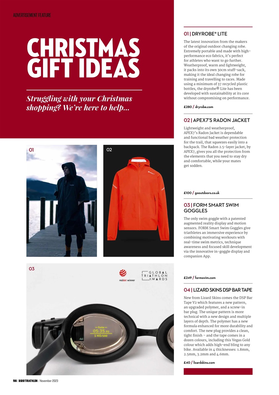 220 Triathlon Magazine Preview Pages