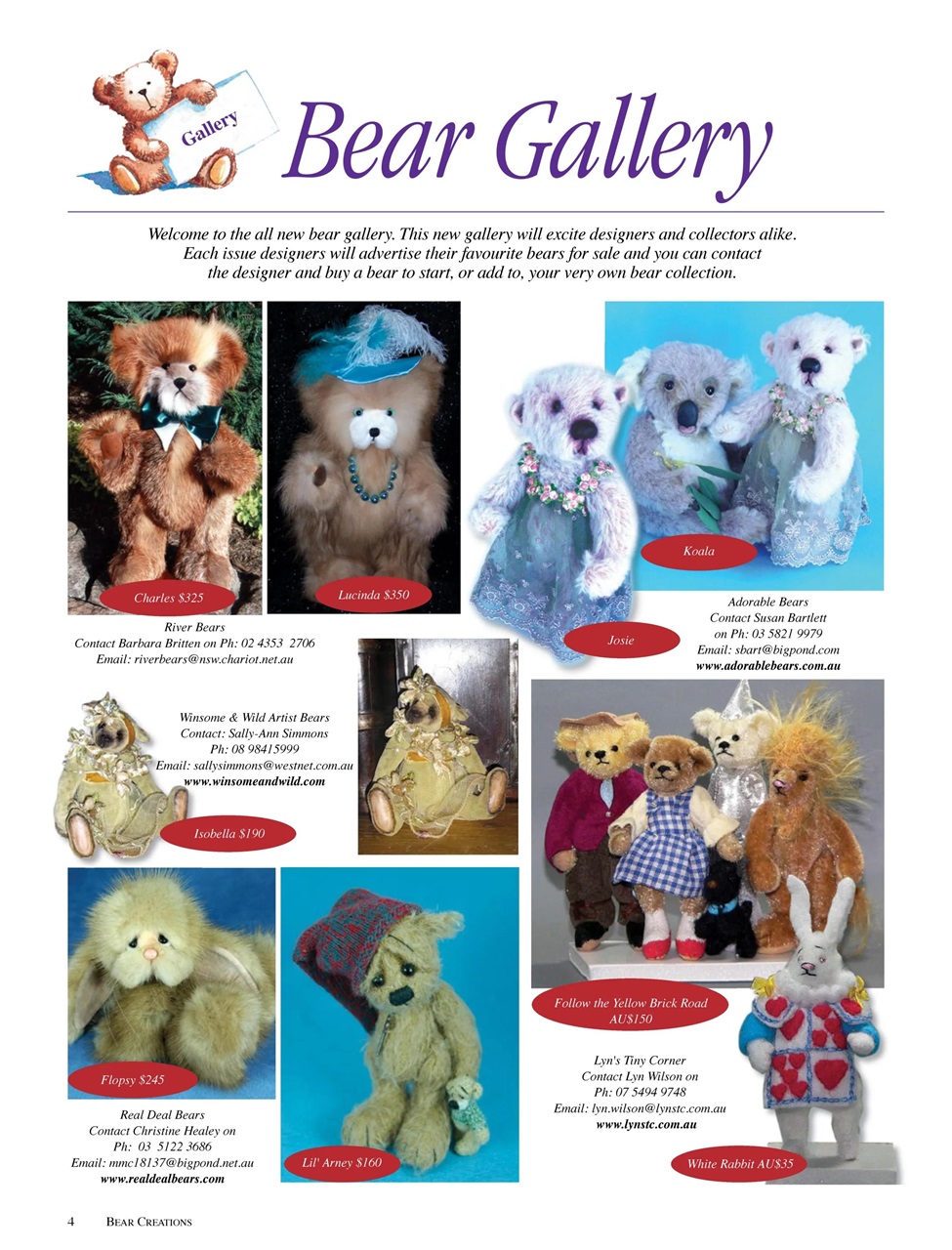 Bear Creations Preview Pages