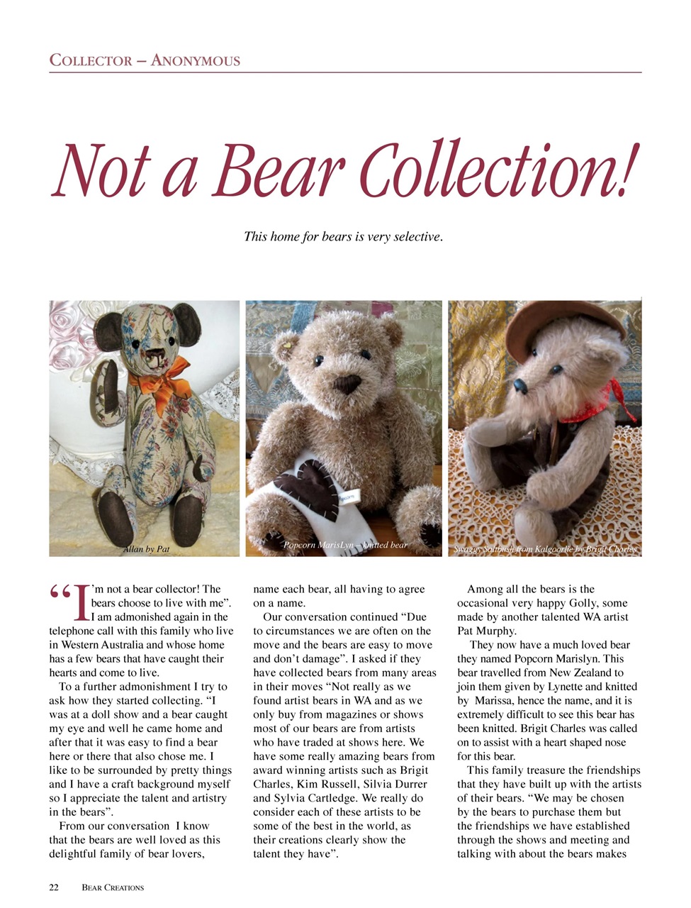 Bear Creations Preview Pages