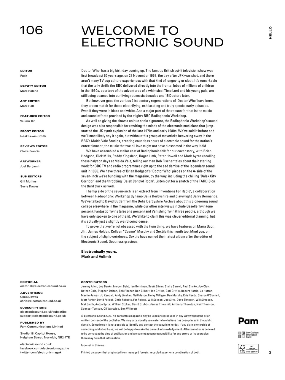 Electronic Sound Preview Pages