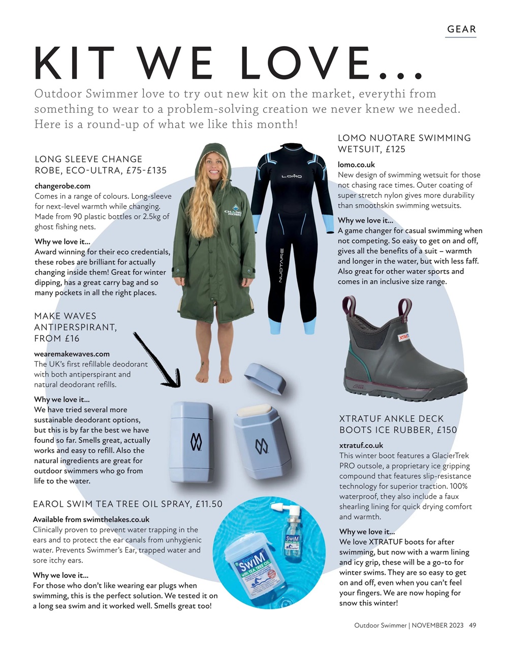 Outdoor Swimmer Preview Pages