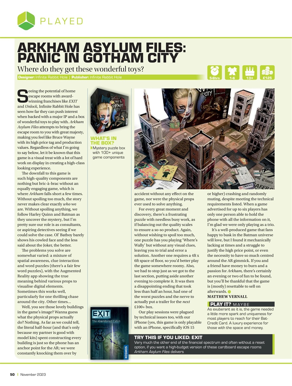 Tabletop Gaming Preview Pages