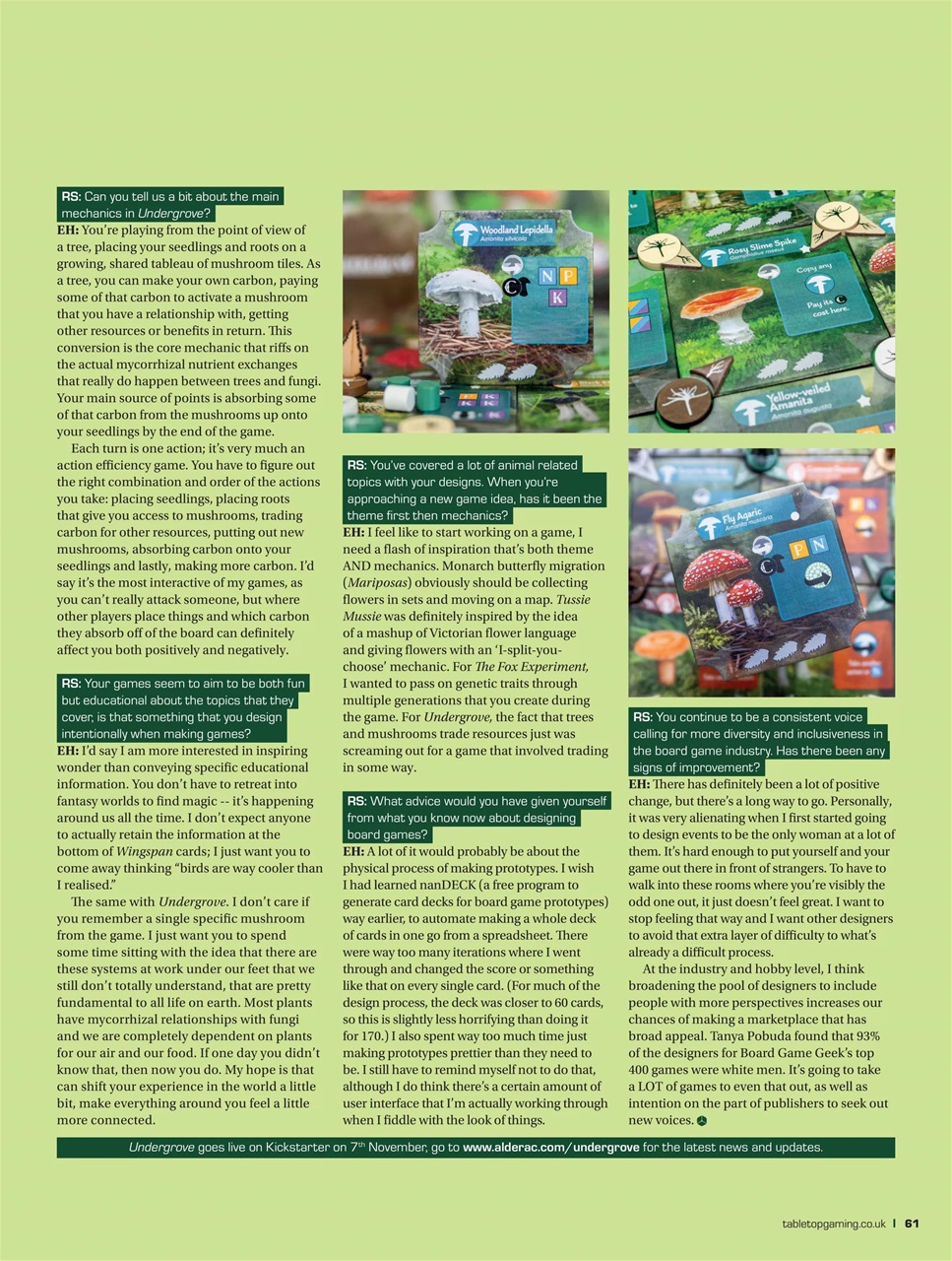 Tabletop Gaming Preview Pages