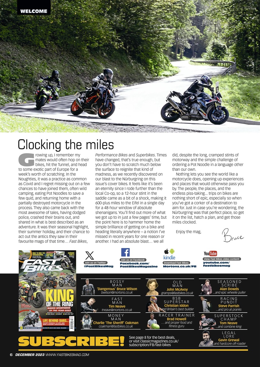 Fast Bikes Preview Pages