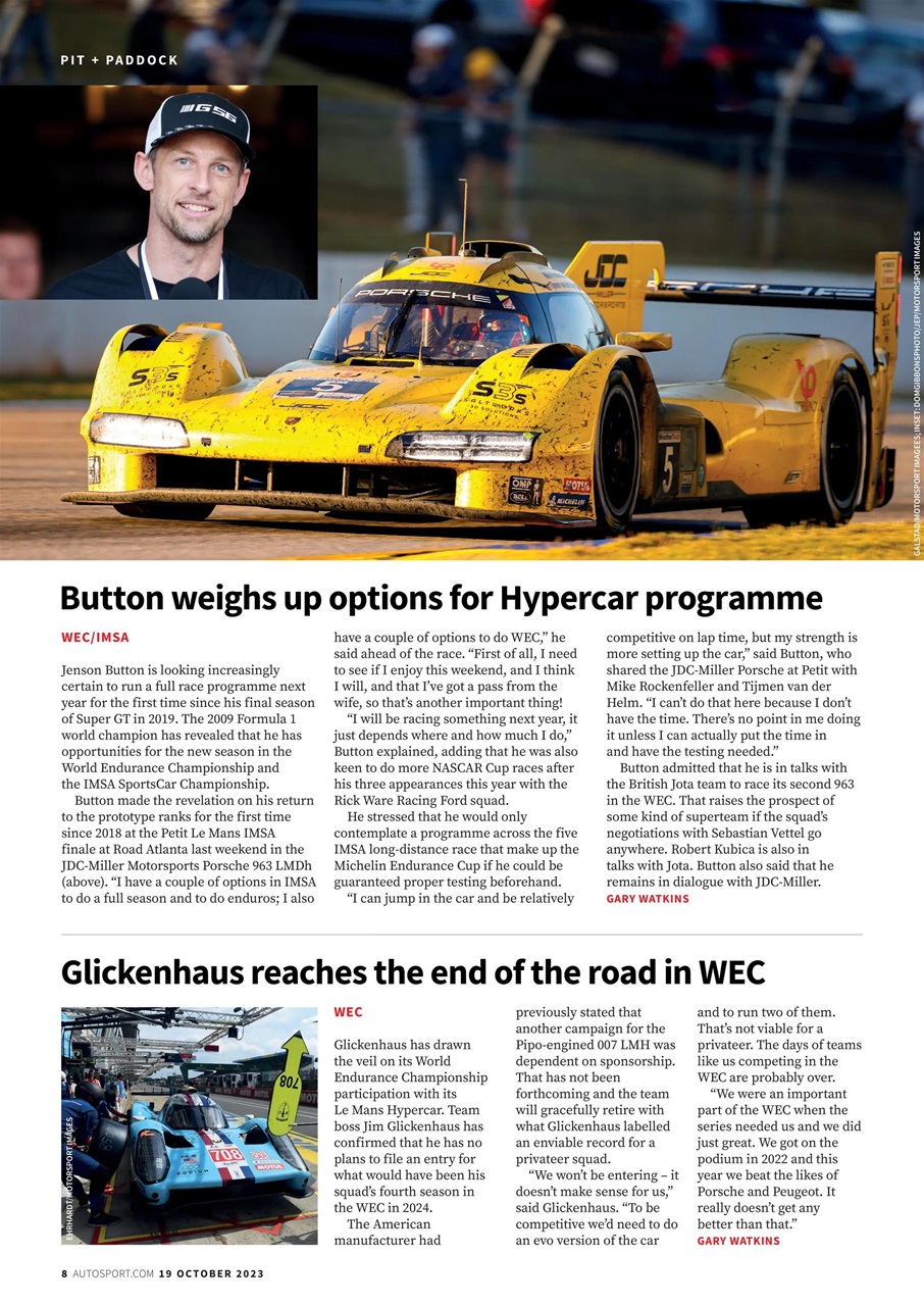 Autosport Preview Pages