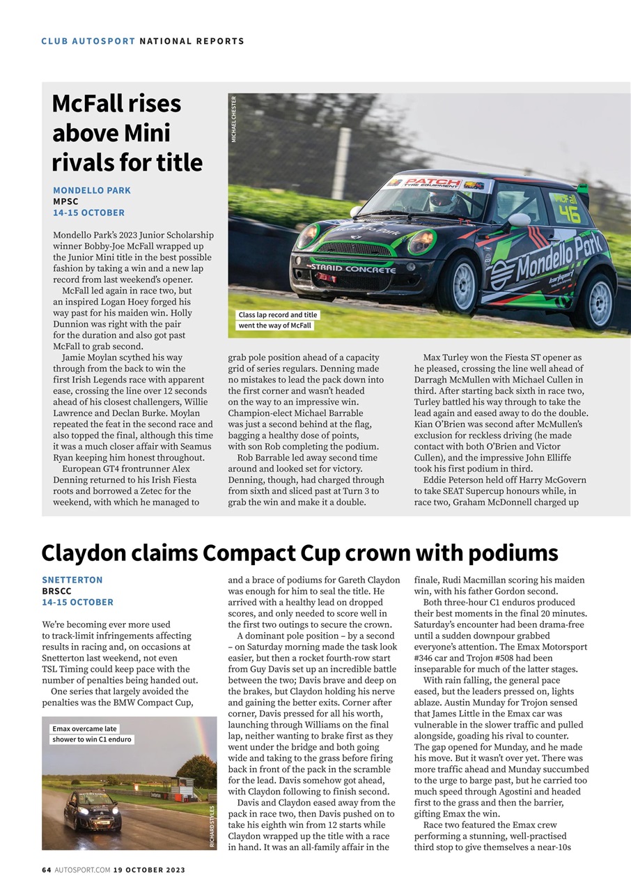 Autosport Preview Pages