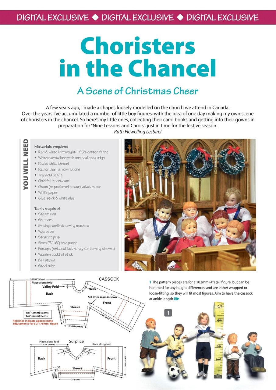 Dolls House and Miniature Scene Preview Pages