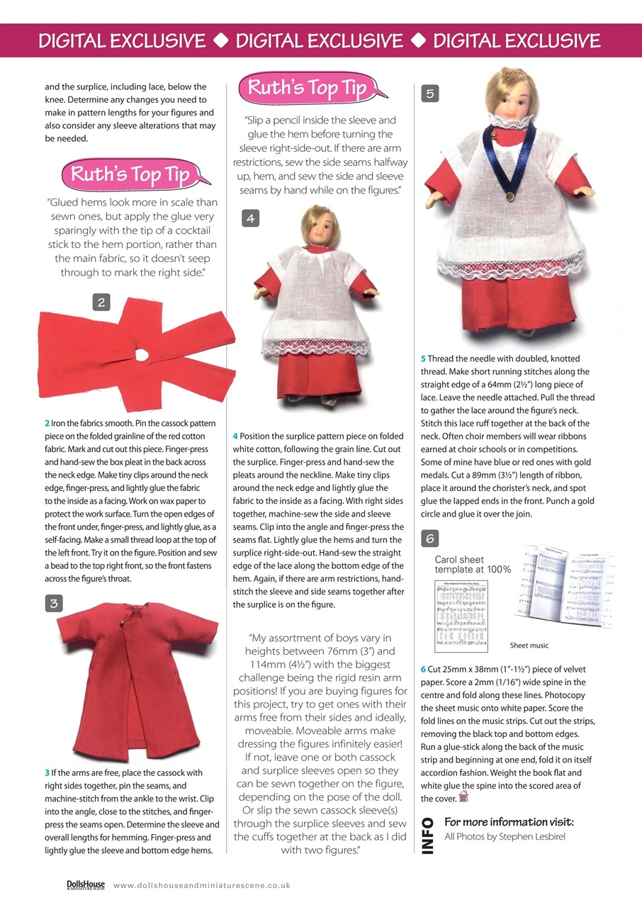 Dolls House and Miniature Scene Preview Pages