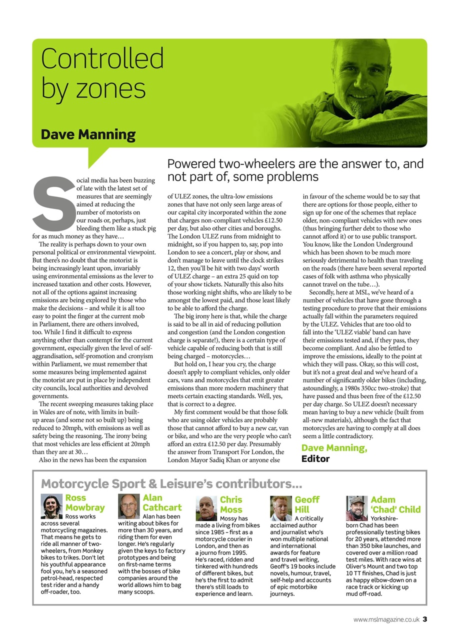 Motorcycle Sport & Leisure Preview Pages