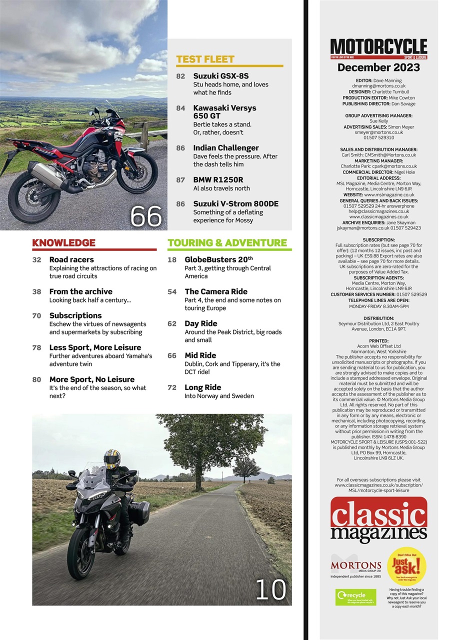 Motorcycle Sport & Leisure Preview Pages