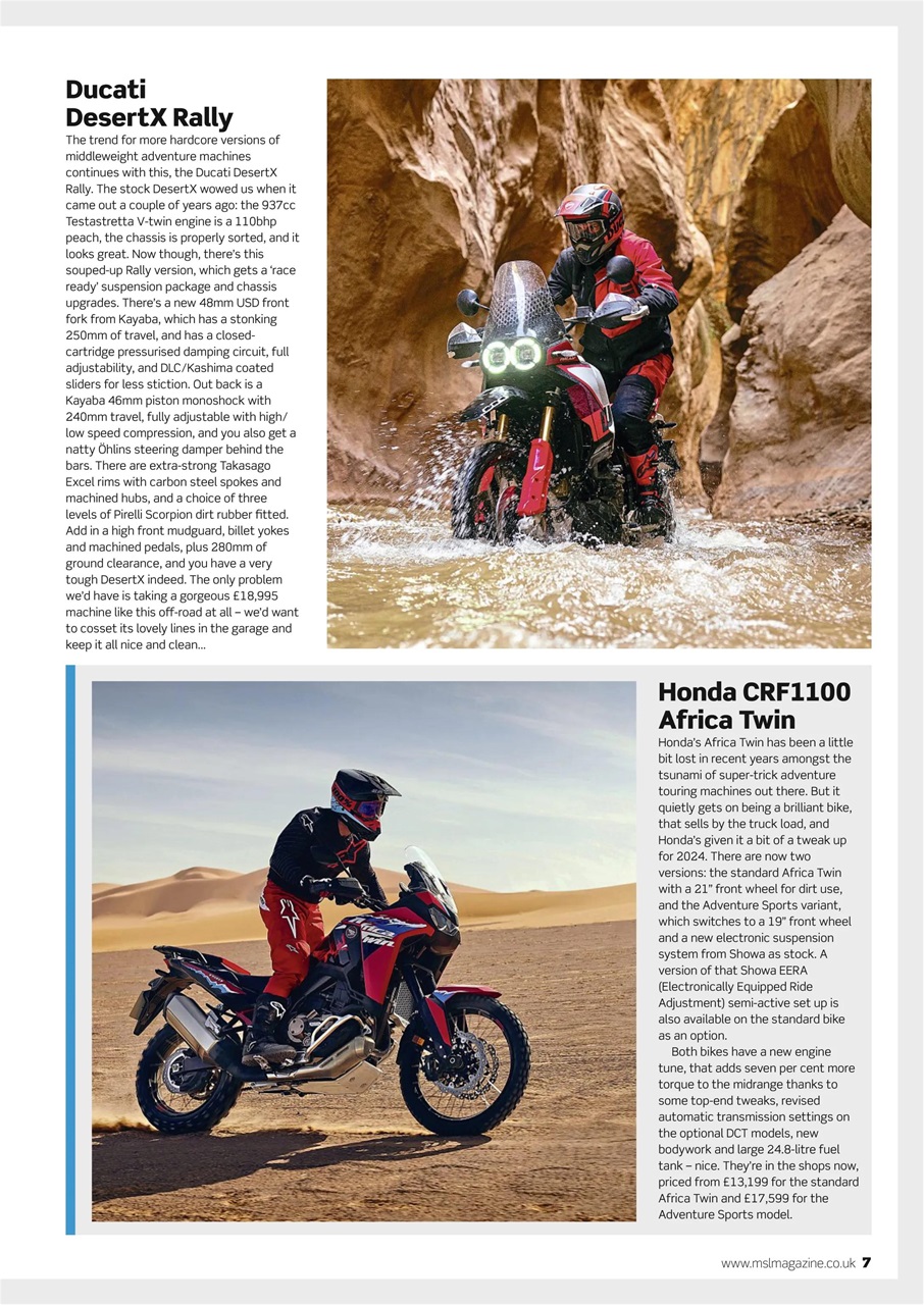Motorcycle Sport & Leisure Preview Pages