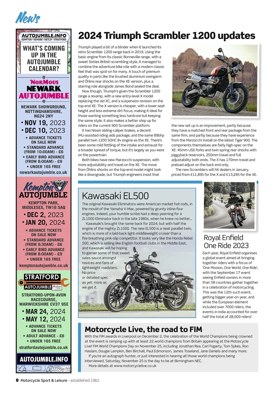Motorcycle Sport & Leisure Preview Pages
