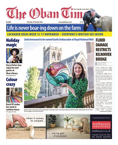 The Oban Times & Lochaber Times issue 19th October, 2023