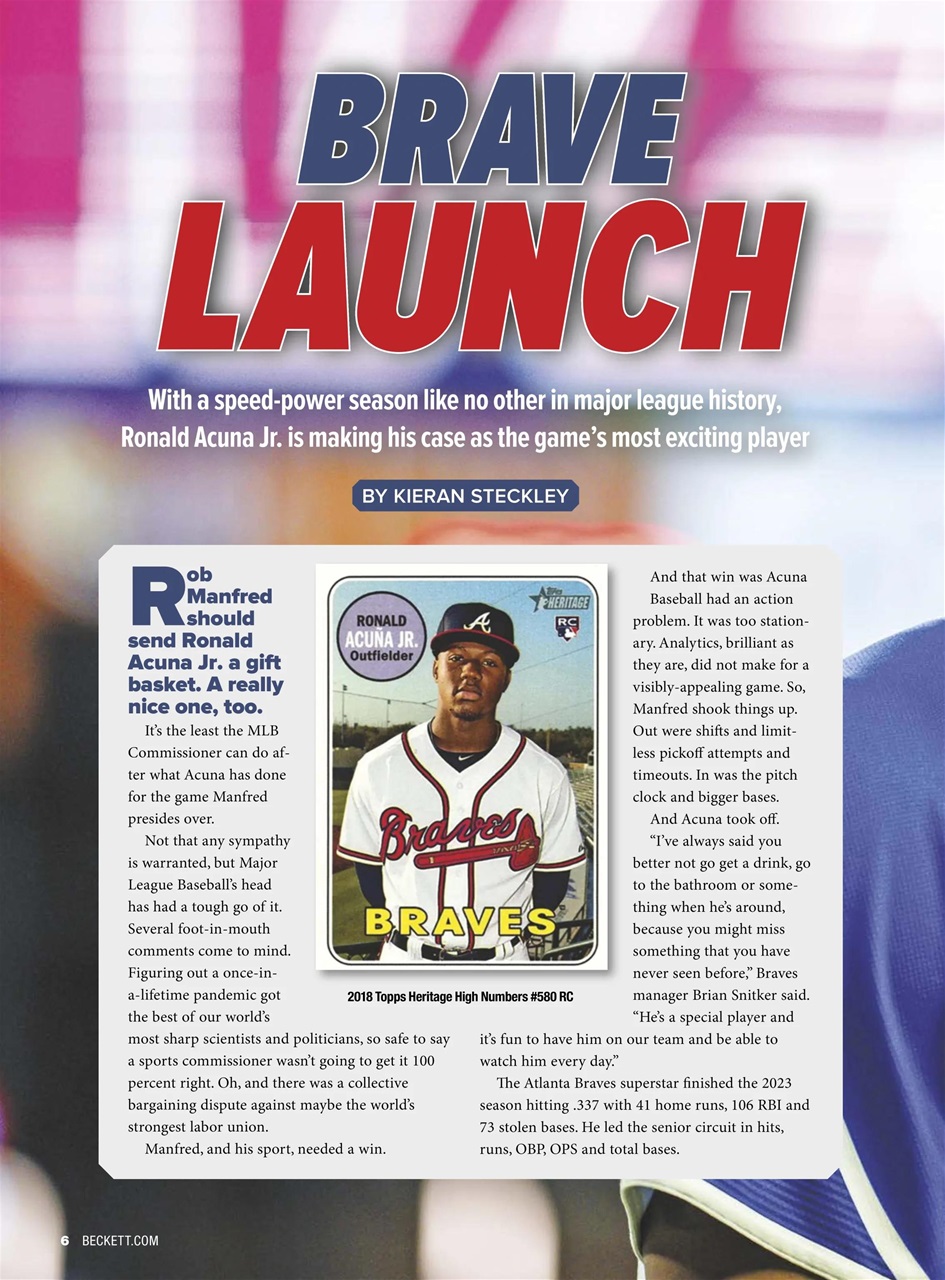 Beckett Baseball Magazine Preview Pages