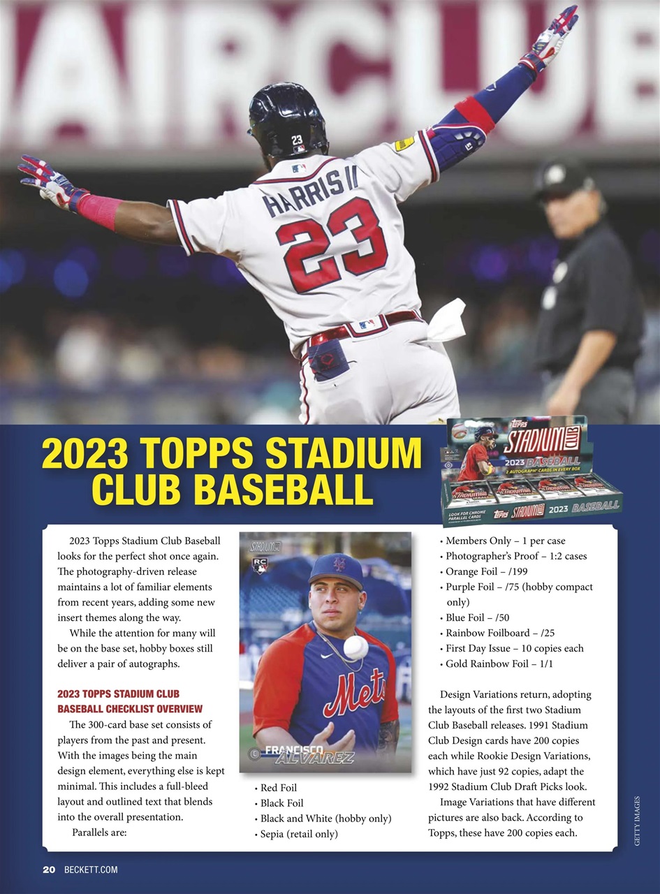 Beckett Baseball Magazine Preview Pages