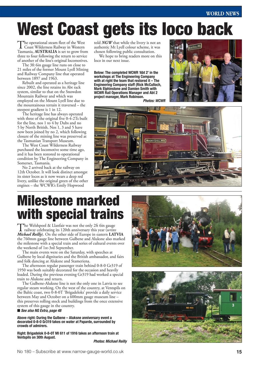 Narrow Gauge World Preview Pages