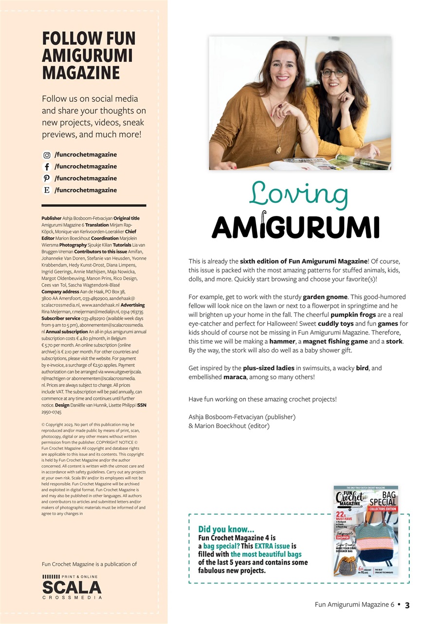 Fun Amigurumi Magazine Preview Pages