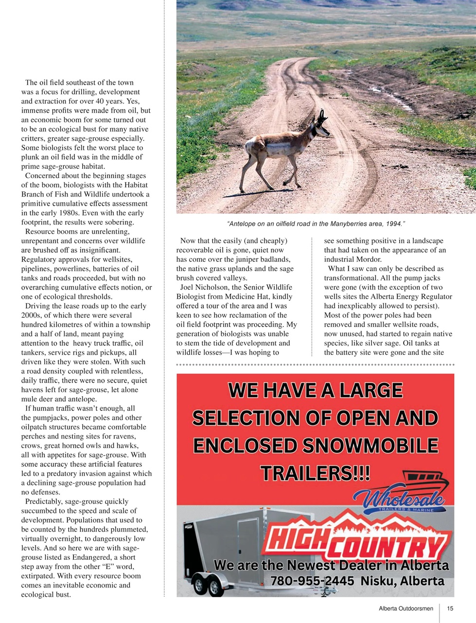 Alberta Outdoors Preview Pages