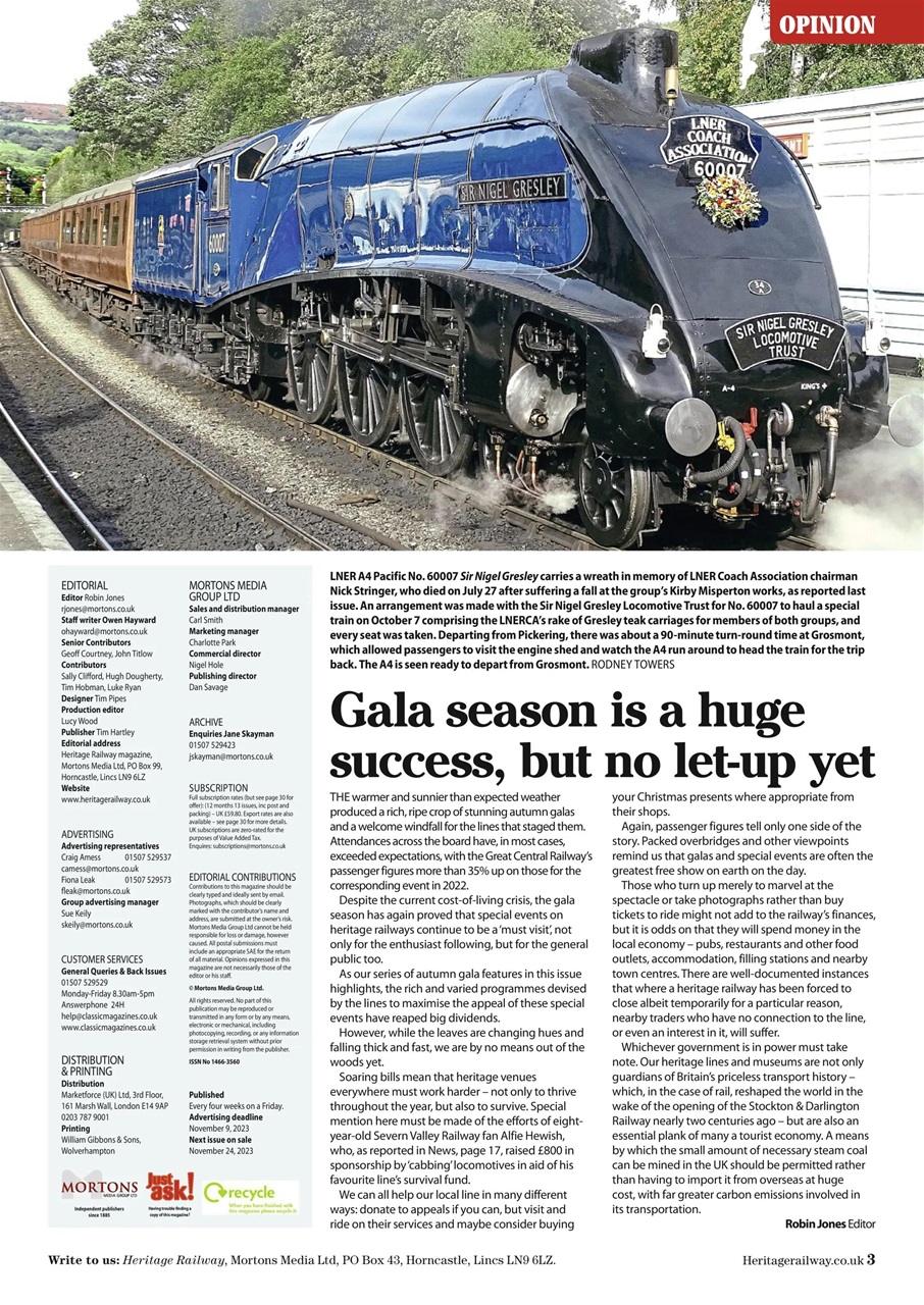 Heritage Railway Preview Pages