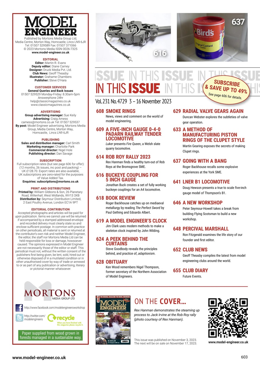 Model Engineer Preview Pages