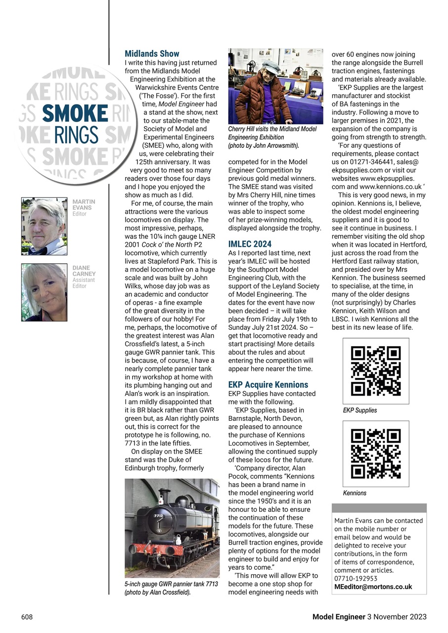 Model Engineer Preview Pages