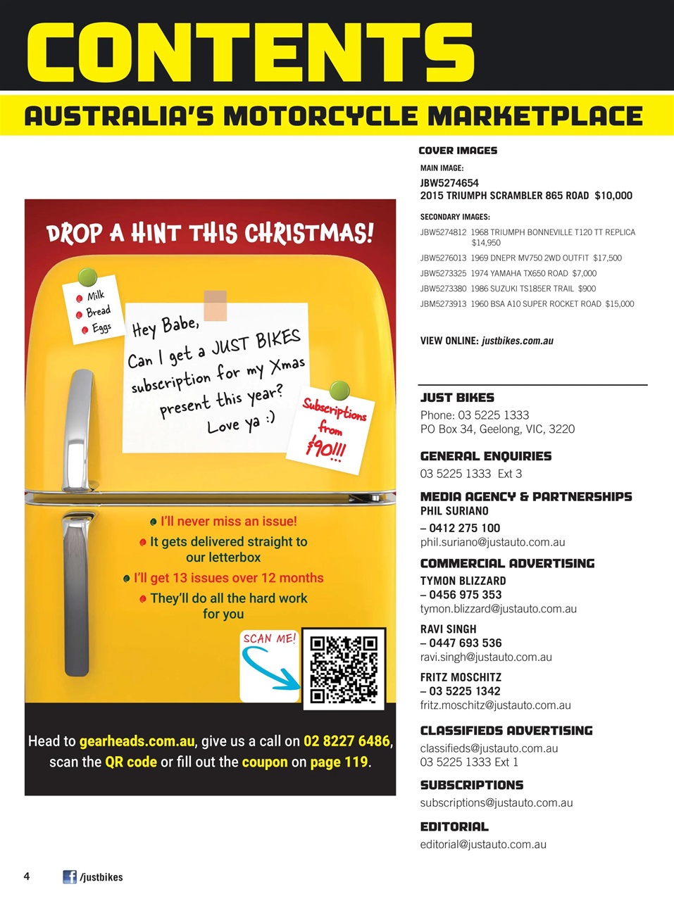 JUST BIKES Preview Pages