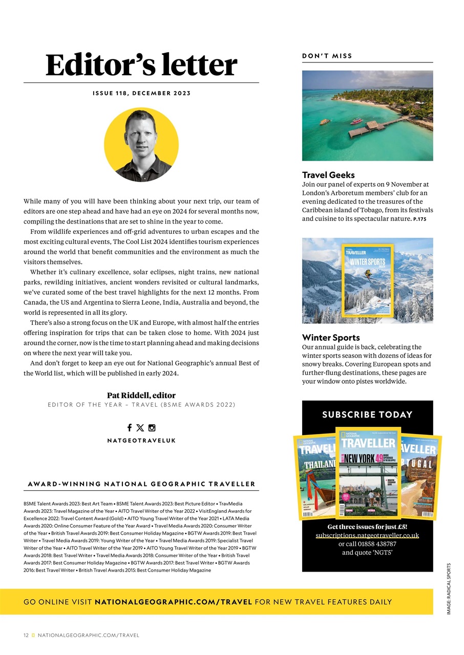 National Geographic Traveller UK Preview Pages