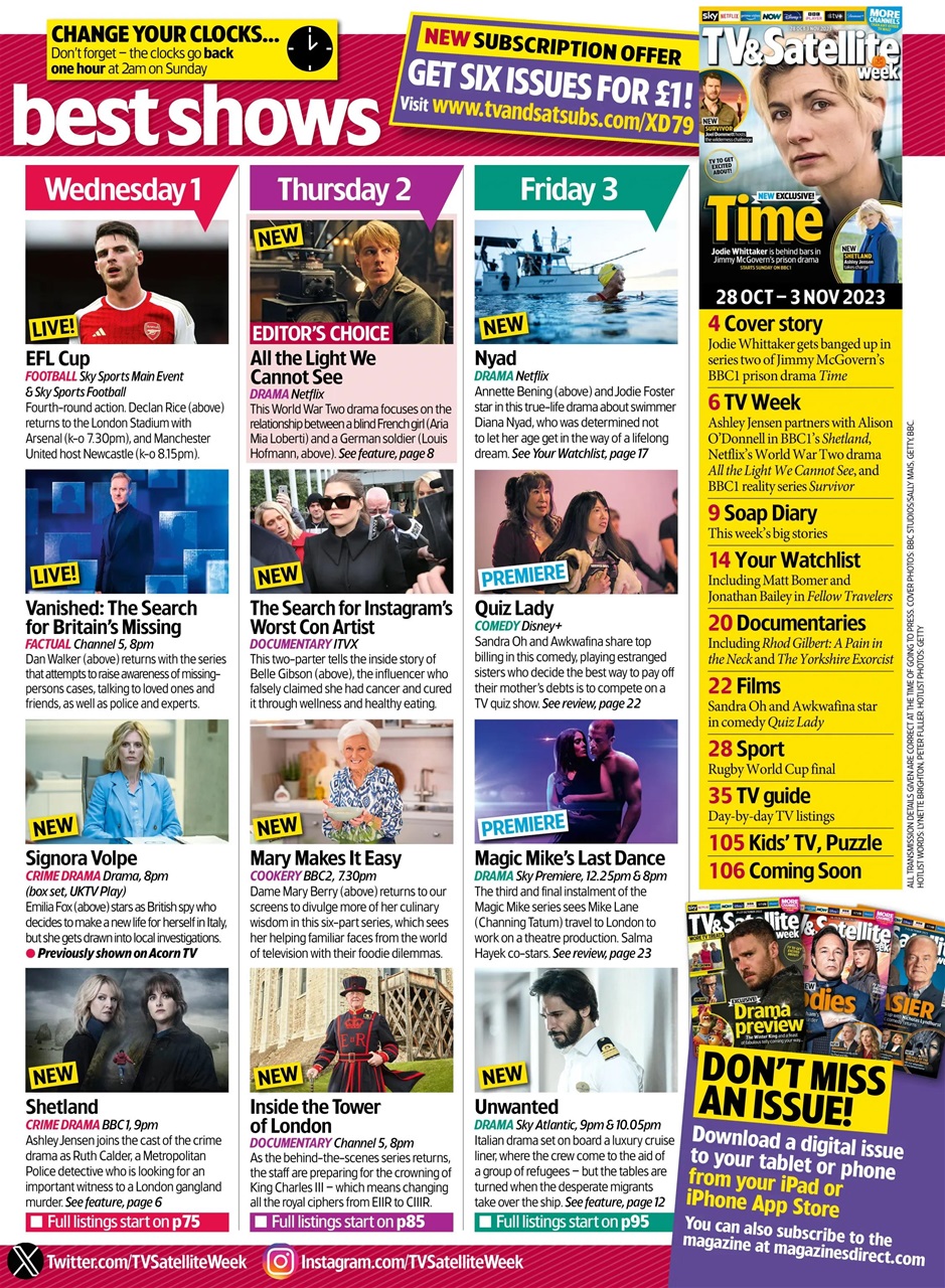 TV & Satellite Week Preview Pages