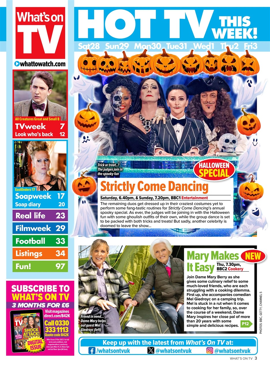 What's on TV Preview Pages