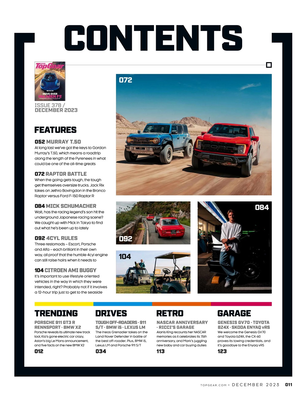 BBC Top Gear Magazine Preview Pages