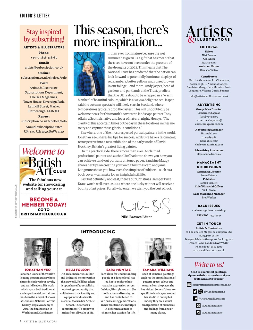 Artists & Illustrators Preview Pages