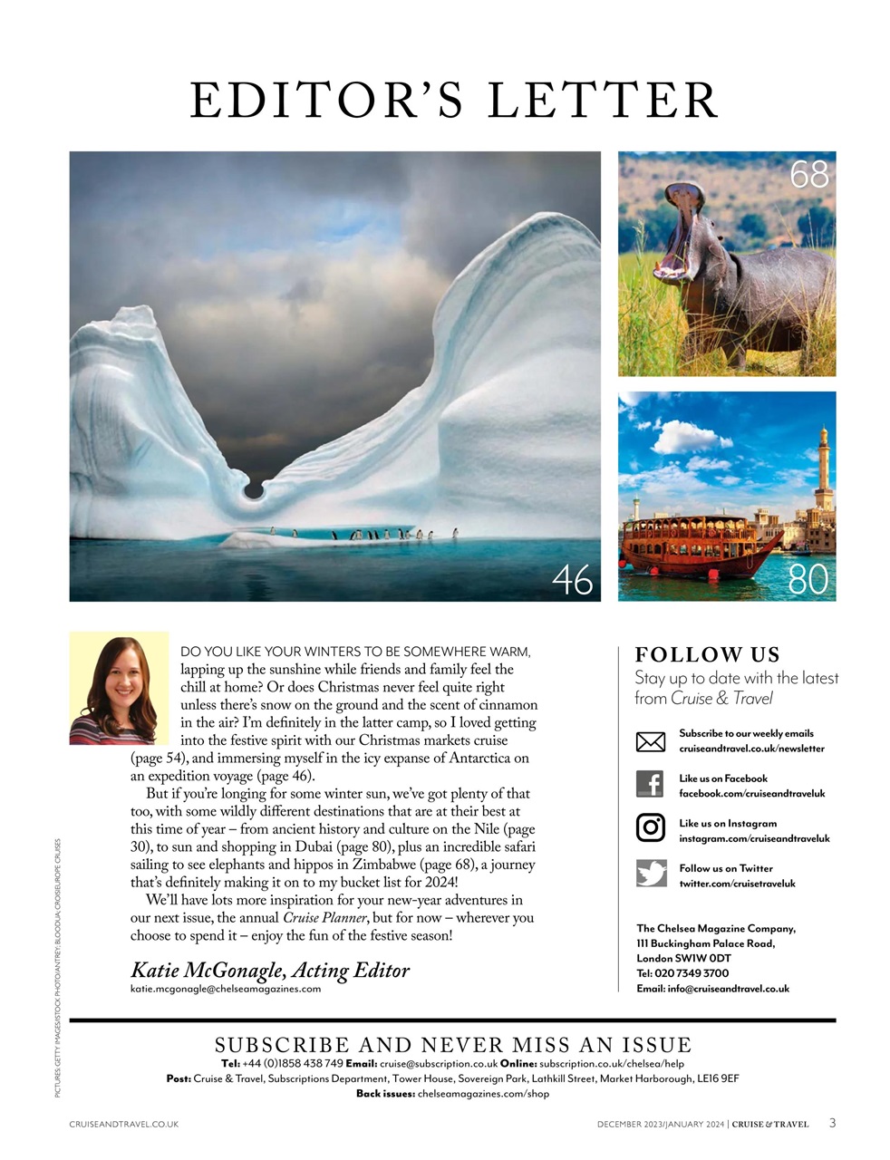 Cruise & Travel Preview Pages
