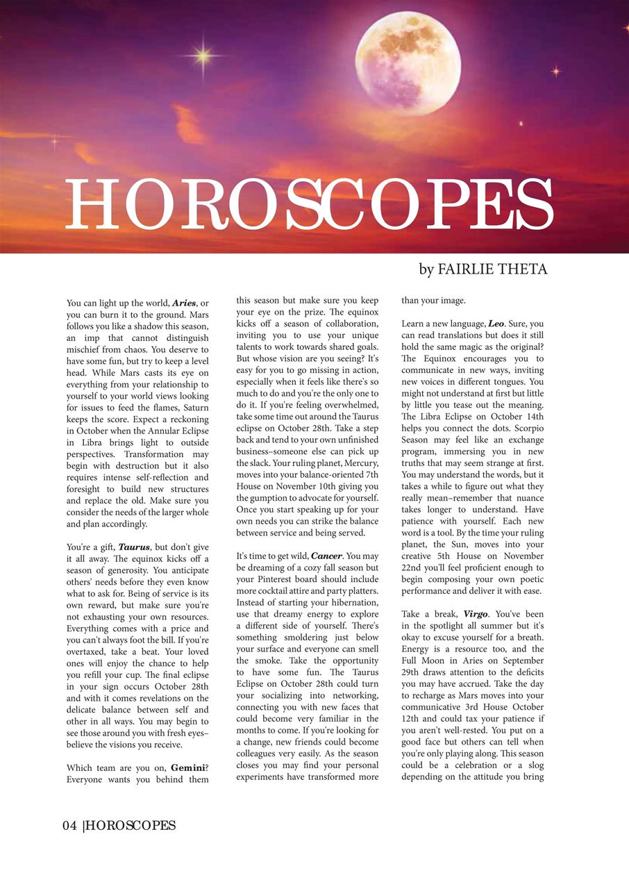 Witchology Magazine Preview Pages