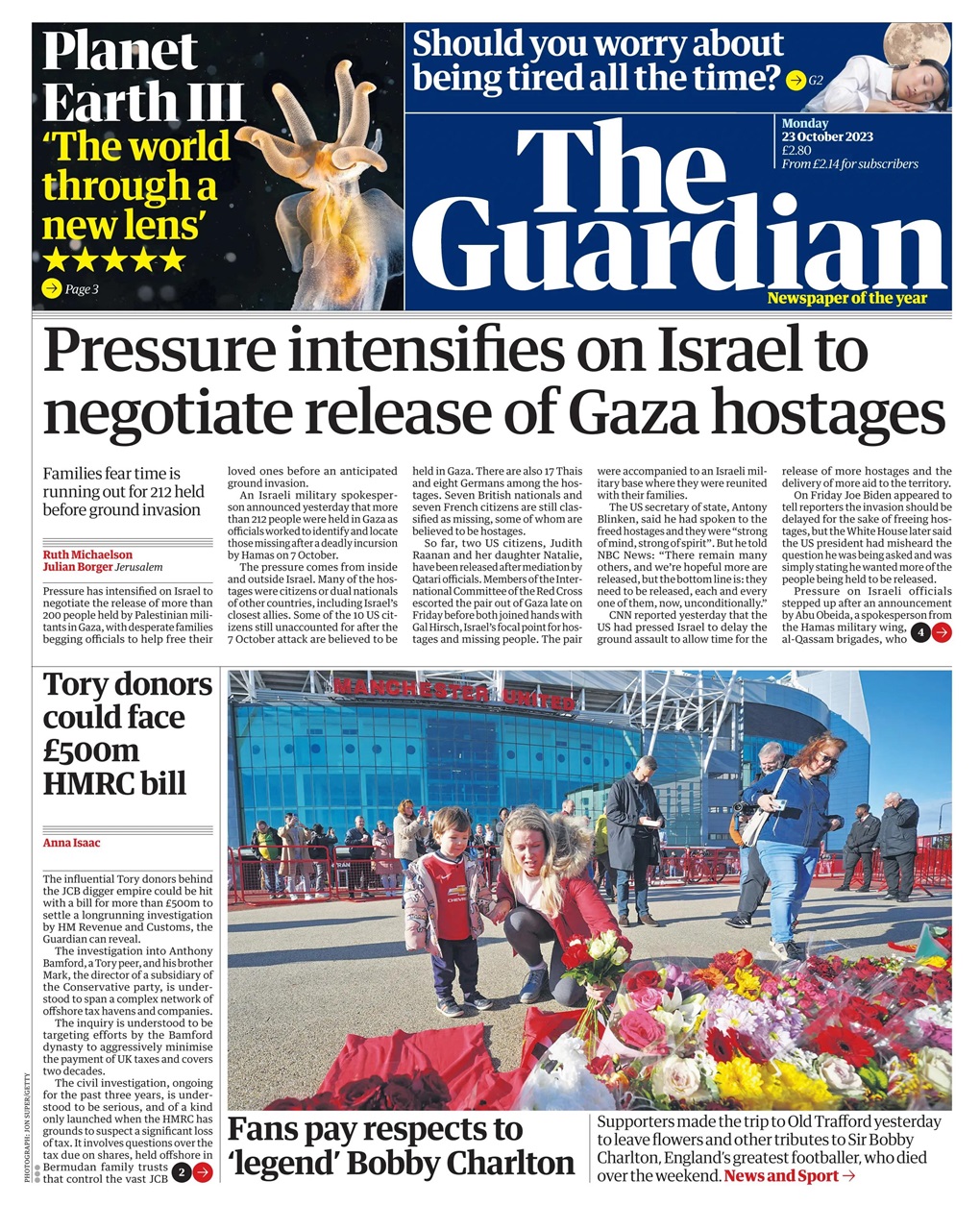The Guardian Newspaper Preview Pages