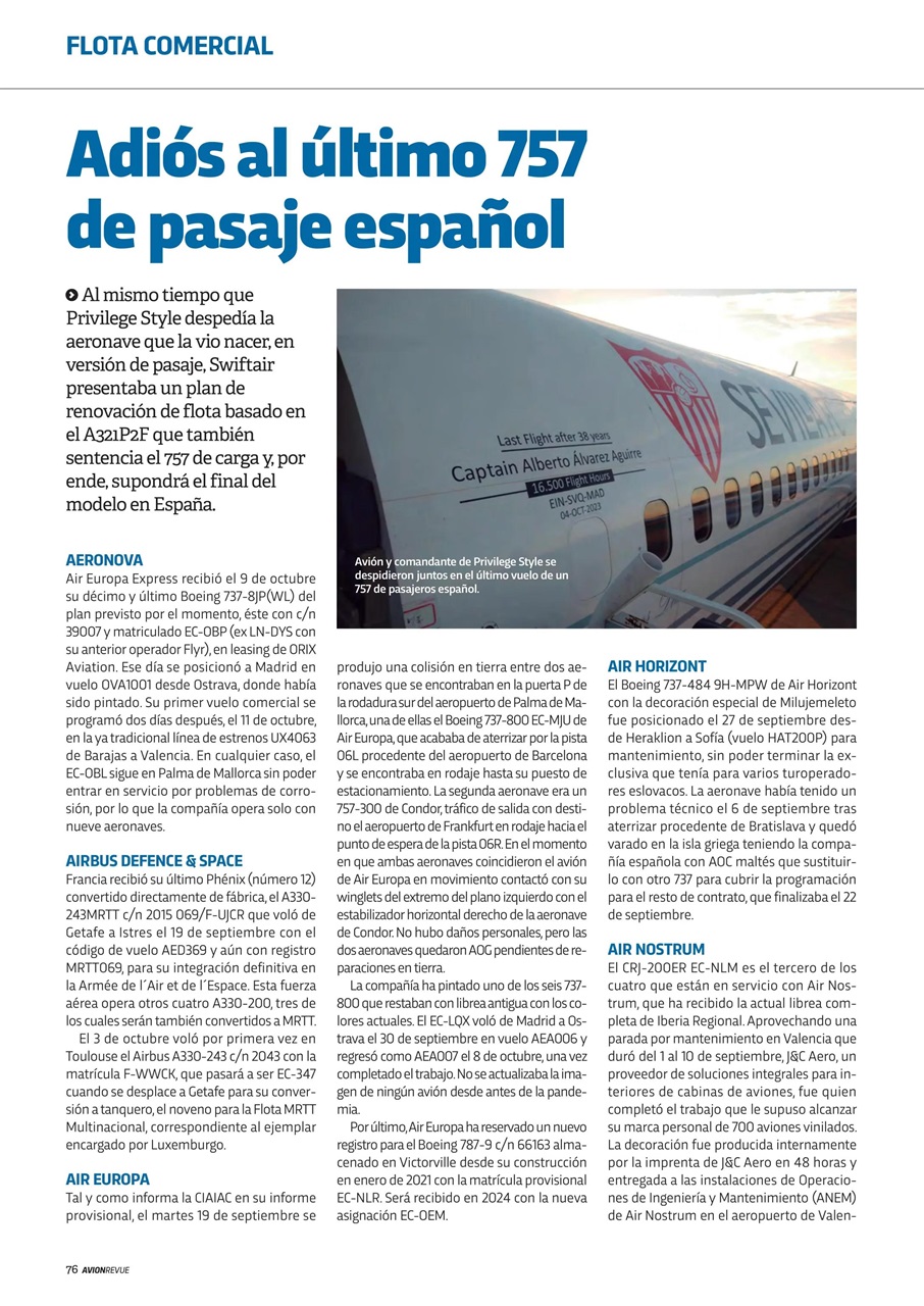 Avion Revue Internacional Preview Pages