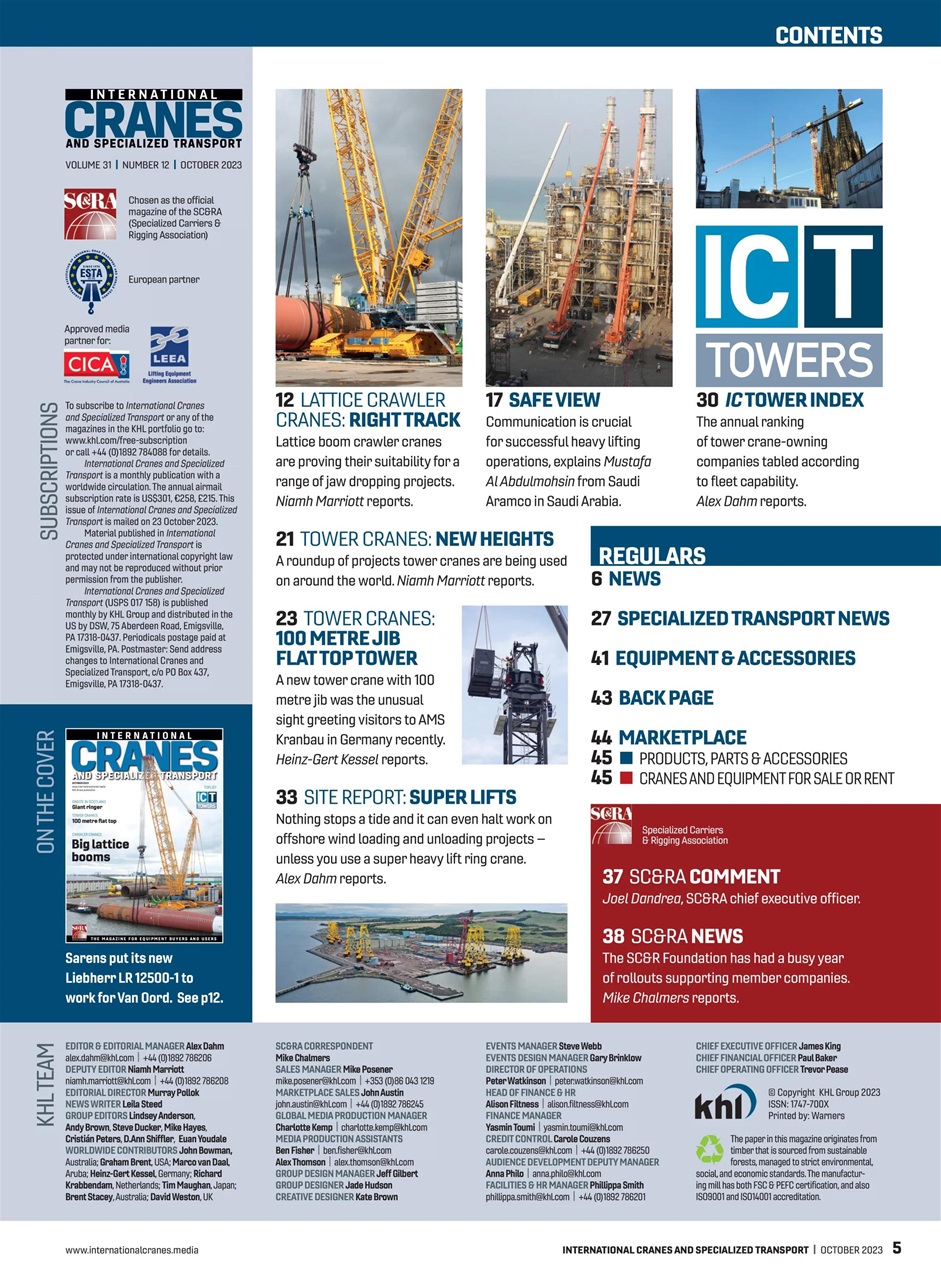 Int. Cranes and Specialized Transp Preview Pages