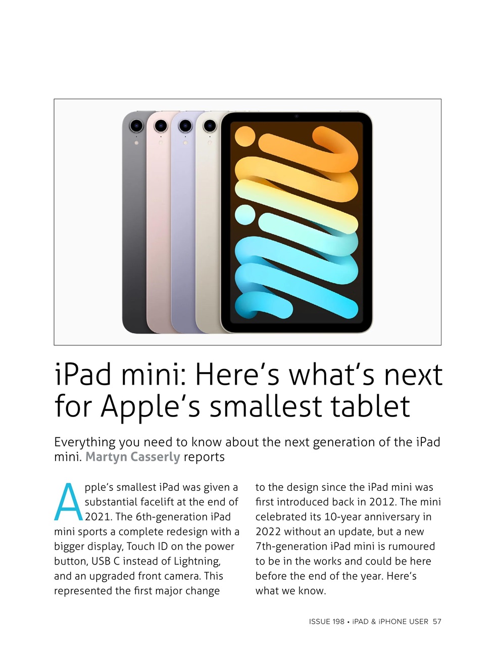 iPad and iPhone User Preview Pages