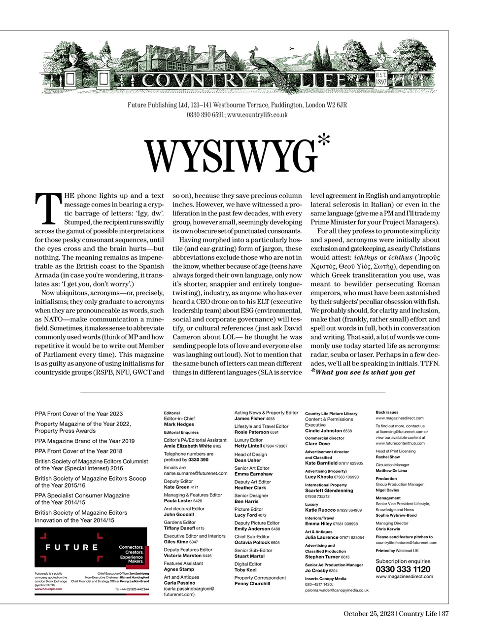 Country Life Preview Pages