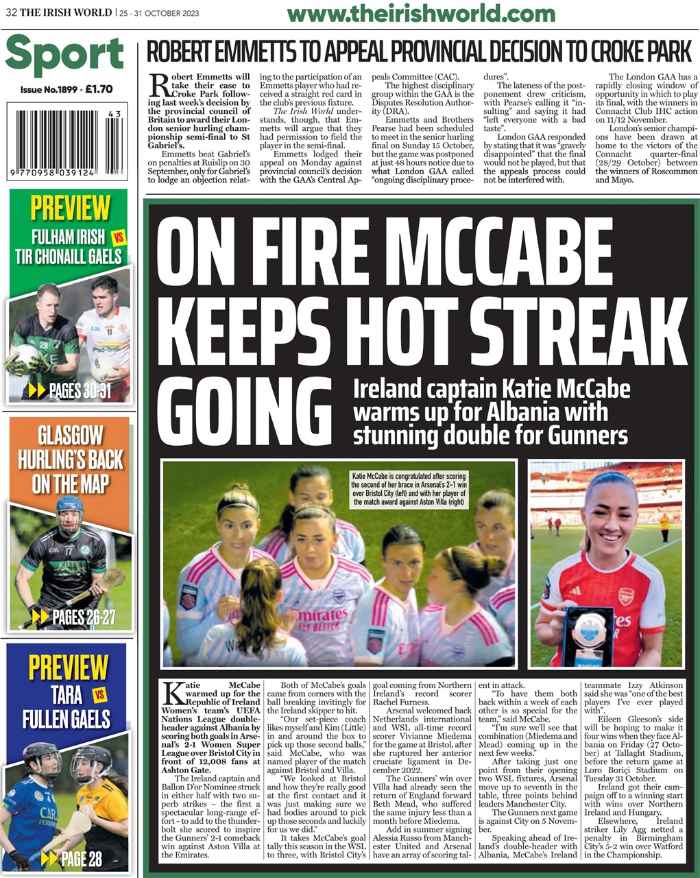 Irish World Preview Pages