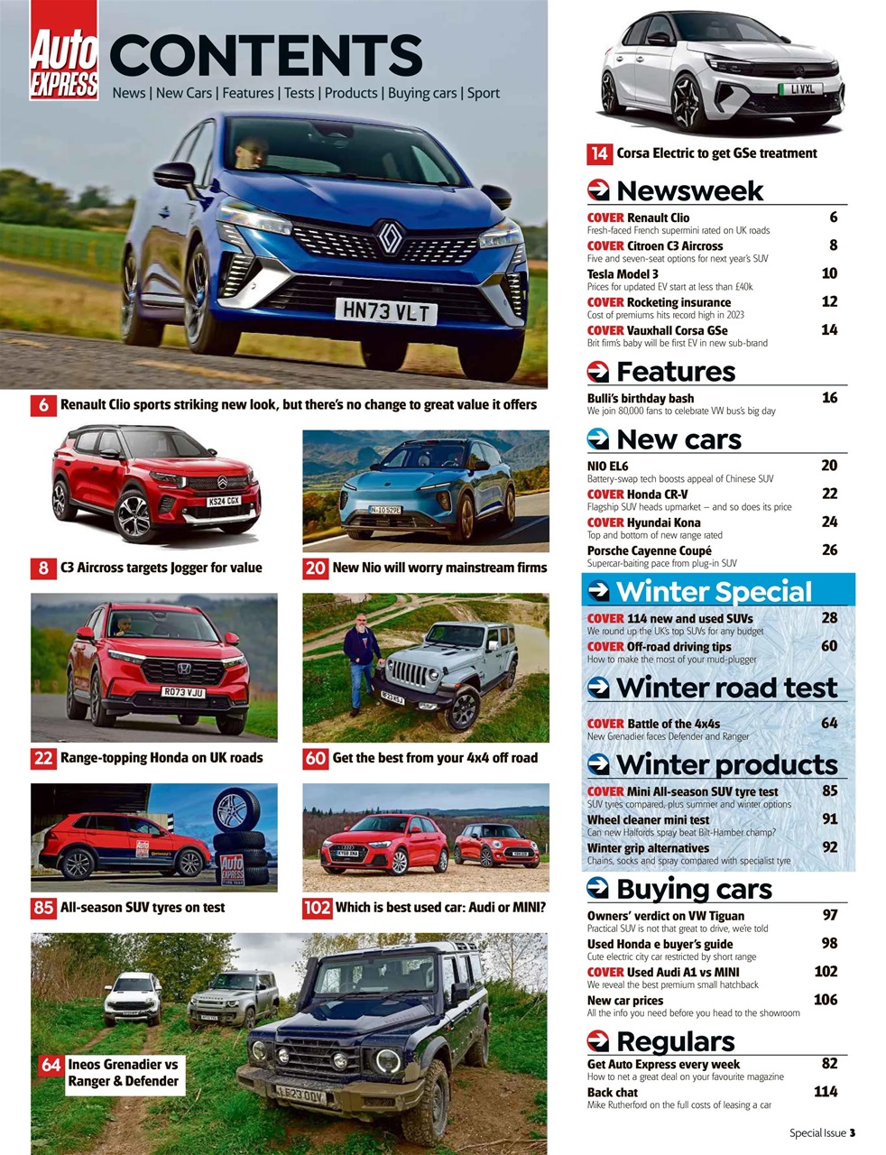 Auto Express Preview Pages