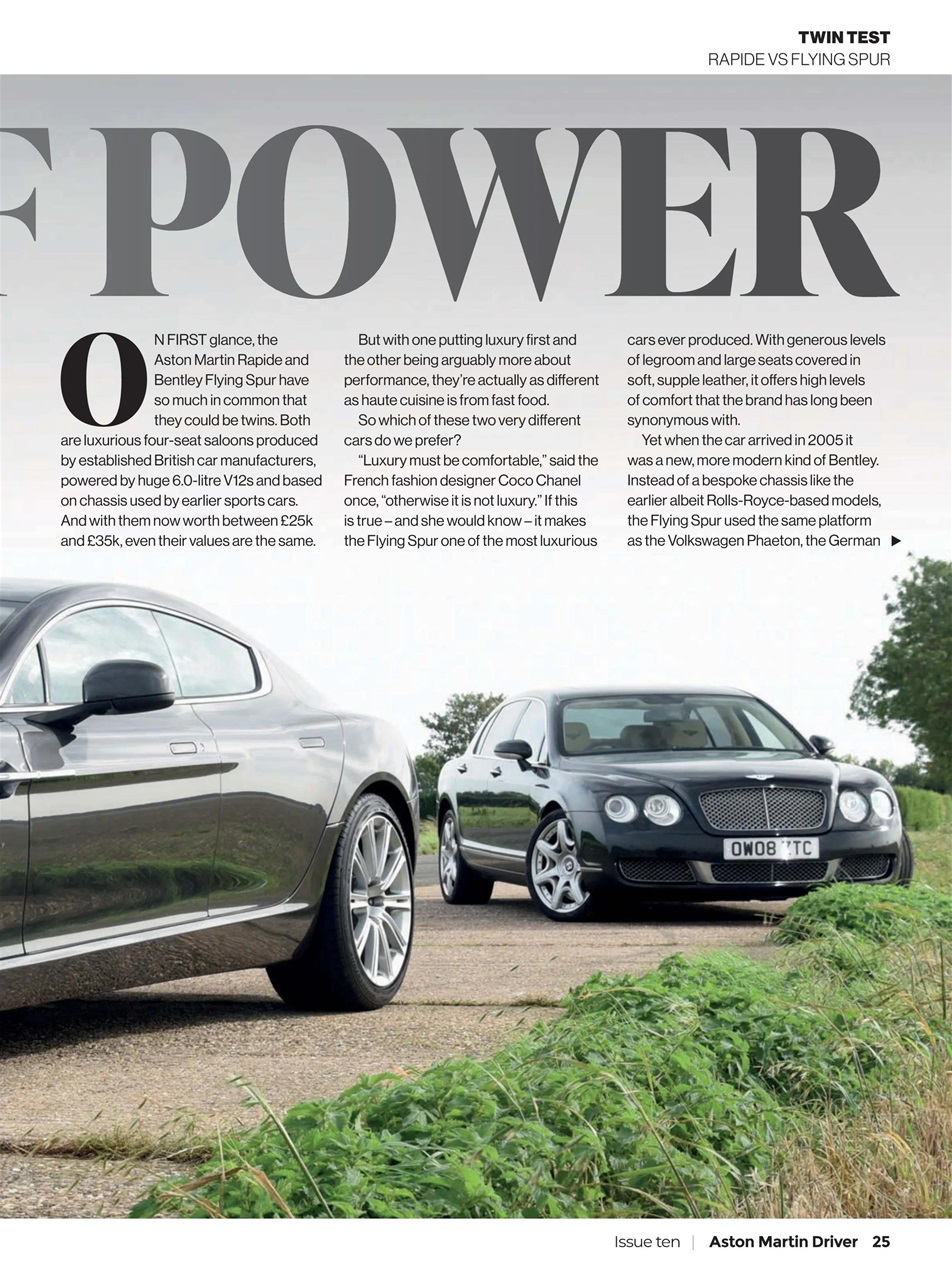 Aston Martin Driver Preview Pages