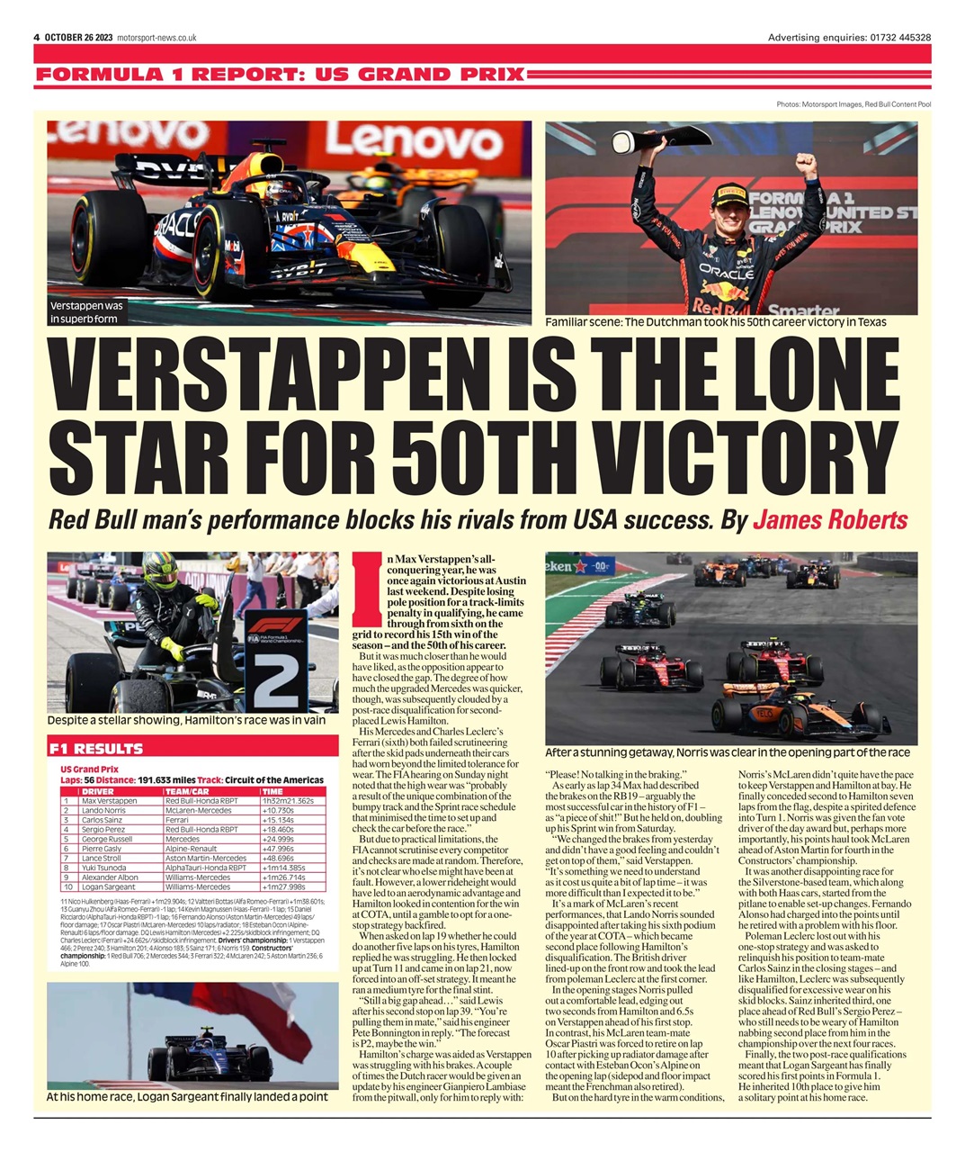 Motorsport News Preview Pages