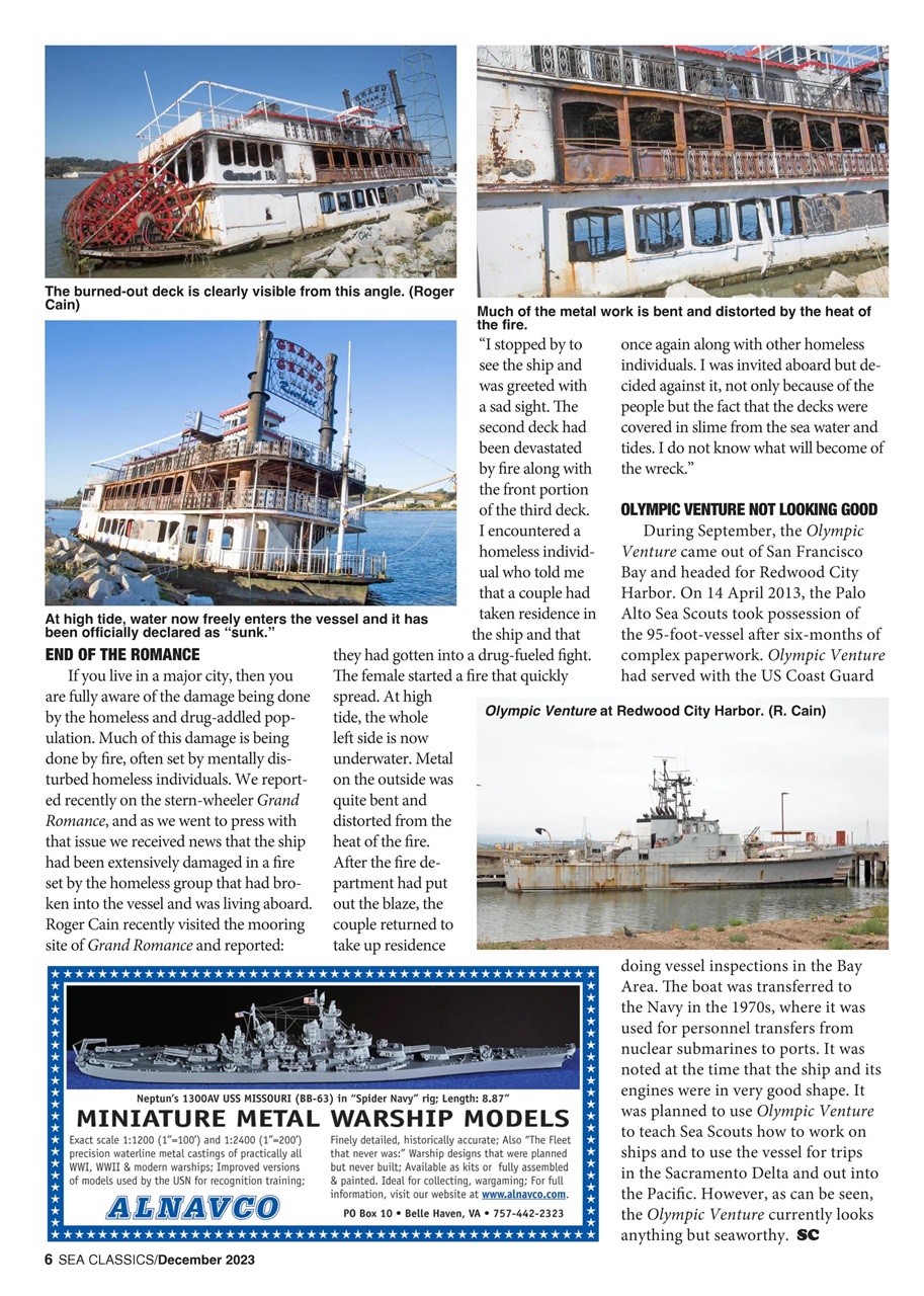 Sea Classics - Where History Sets Sail Preview Pages