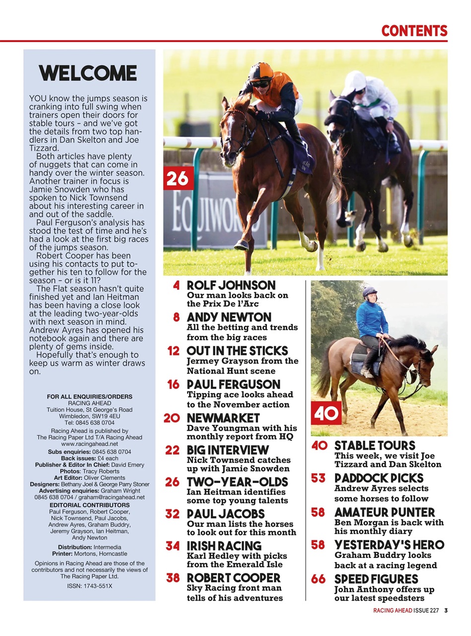 Racing Ahead Preview Pages