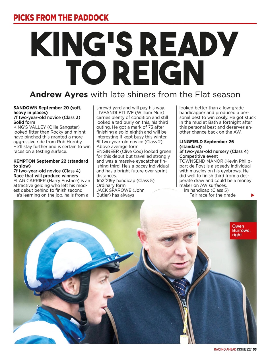 Racing Ahead Preview Pages