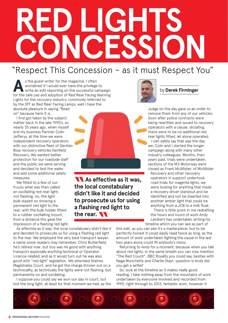 Professional Recovery Magazine Preview Pages