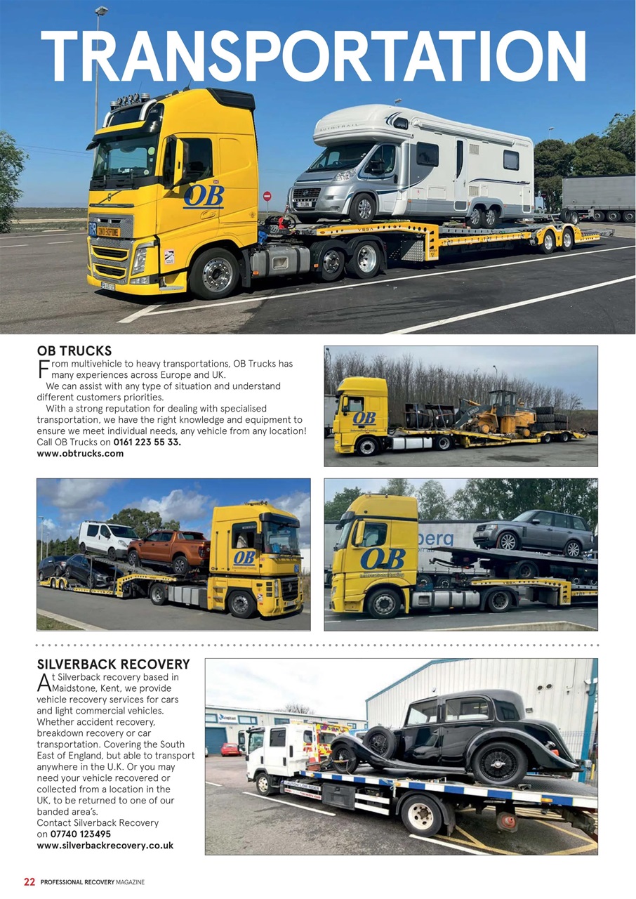 Professional Recovery Magazine Preview Pages